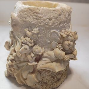 1995 House of Lloyd composite pillar candle hold